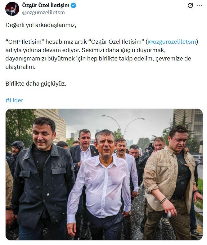 Özgür Özel'den sosyal medya adımı: CHP İletişim'in adı değişti - Resim : 3