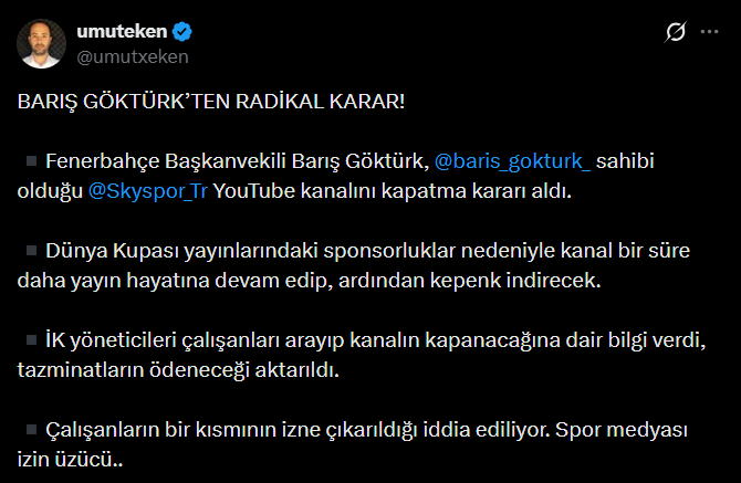 Fenerbahçe seçimleri sonrası flaş iddia: Ünlü spor kanalı kapanma kararı aldı - Resim : 1