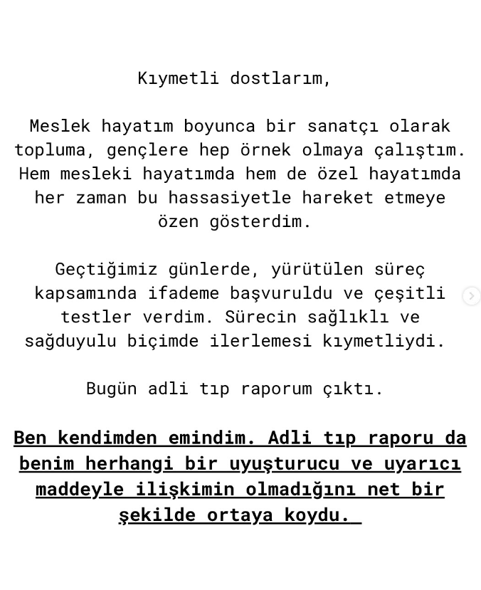Uyuşturucu test sonucu çıkan Sıla'dan ilk açıklama geldi - Resim : 1