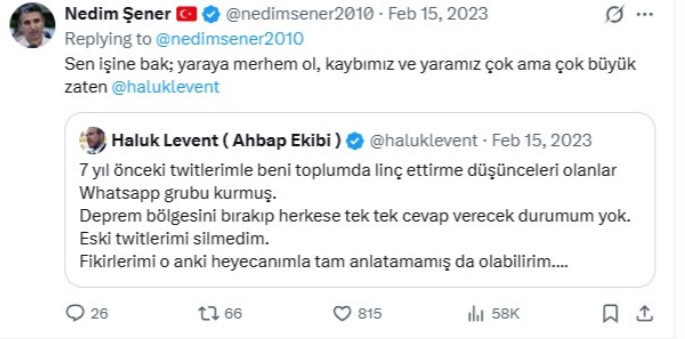 AHBAP'a destek verenleri 'devlet düşmanı' ilan eden Nedim Şener'i kendi paylaşımları mahcup etti - Resim : 4