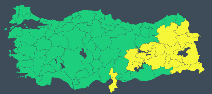 Meteoroloji ve bakanlıktan 19 ile sarı kodlu hava durumu uyarısı: Kuvvetli geliyor - Resim : 2