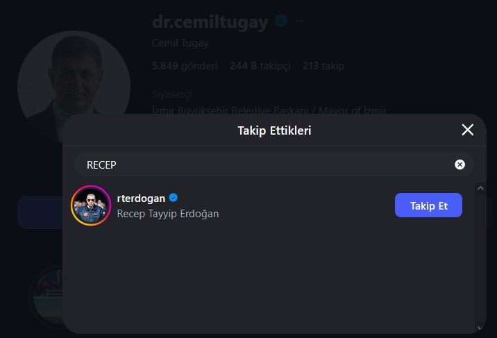 Cemil Tugay'dan sosyal medya ayarı: AKP rozeti takılmadan yaptı - Resim : 1