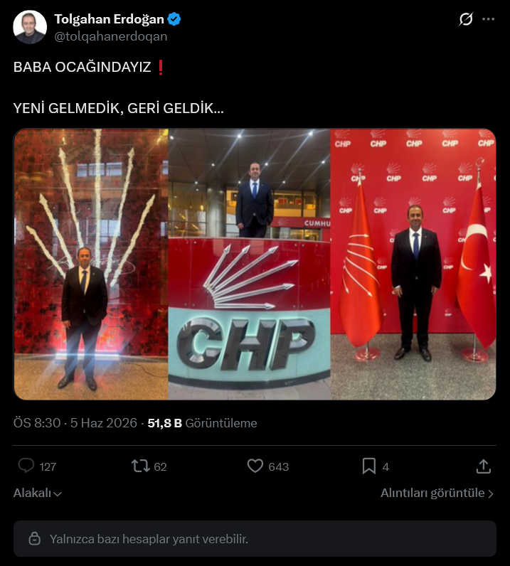 Butlan CHP'sinden şaşırtmayan kare! Tolgahan Erdoğan da partide - Resim : 1