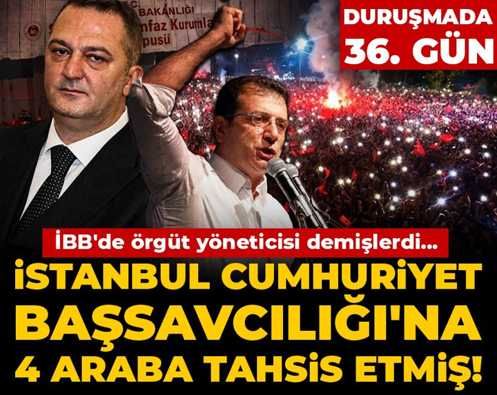 İBB'de örgüt yöneticisi demişlerdi: İstanbul Cumhuriyet Başsavcılığı'na 4 araba tahsis etmiş!