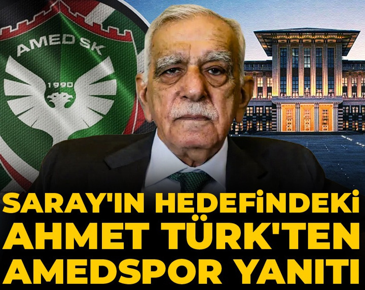 Saray'ın hedefindeki Ahmet Türk'ten Amedspor yanıtı