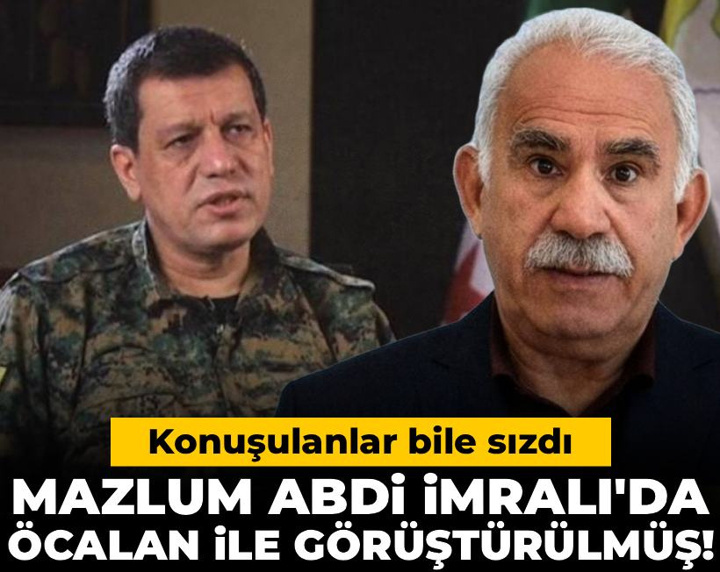 Mazlum Abdi İmralı'da Öcalan ile görüştürülmüş! Konuşulanlar bile sızdı
