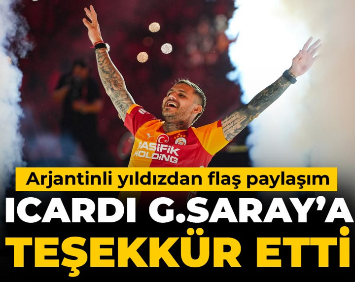 Mauro Icardi Galatasaray'a teşekkür etti