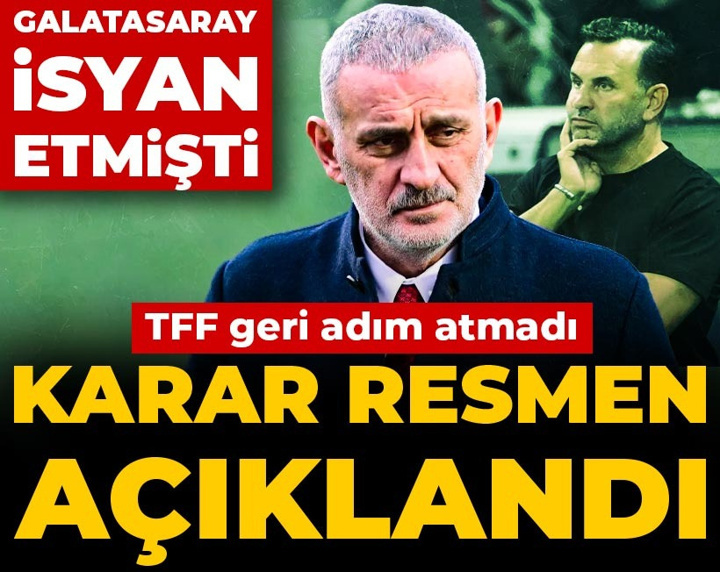 Son dakika | TFF kararını resmen açıkladı