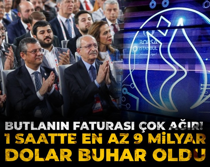 Butlanın faturası çok ağır! 1 saatte 9 milyar dolar buhar oldu