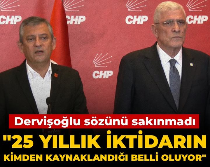 Son Dakika | Dervişoğlu sözünü sakınmadı: 25 yıllık iktidarın kimden kaynaklandığı belli oluyor