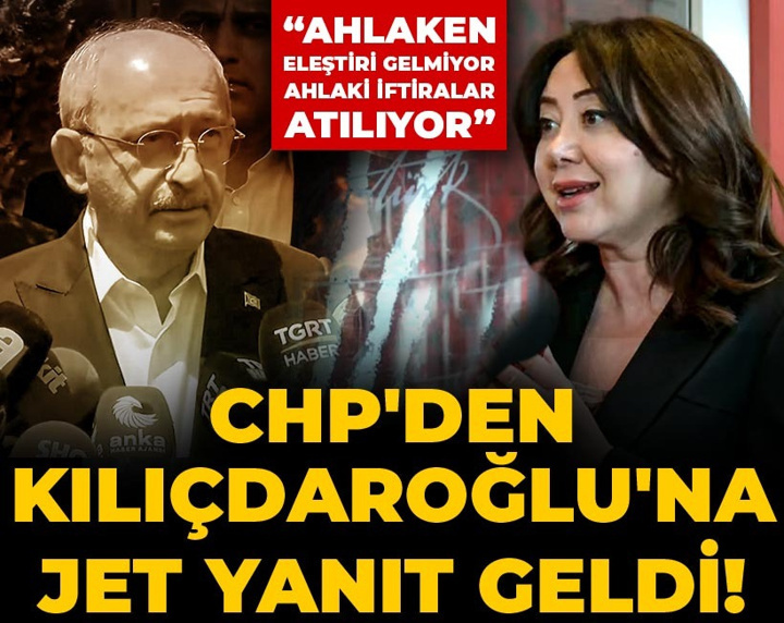Son Dakika Kılıçdaroğlu'na CHP'den jet yanıt geldi! "Ahlaken eleştiri gelmiyor ahlaki iftiralar atılıyor"