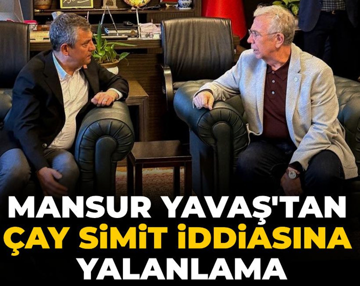 Mansur Yavaş'tan çay simit iddiasına yalanlama