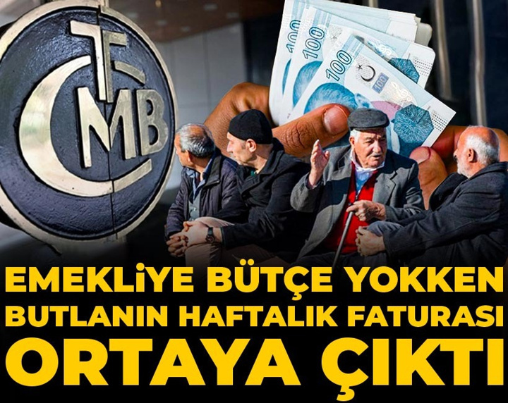 Emekliye bütçe yokken butlanın haftalık faturası ortaya çıktı