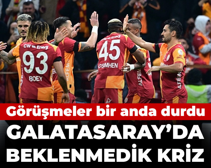Galatasaray'da beklenmedik kriz: Görüşmeler bir anda durdu