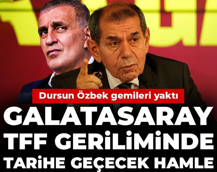 Dursun Özbek gemileri yaktı: Galatasaray TFF geriliminde tarihe geçecek hamle