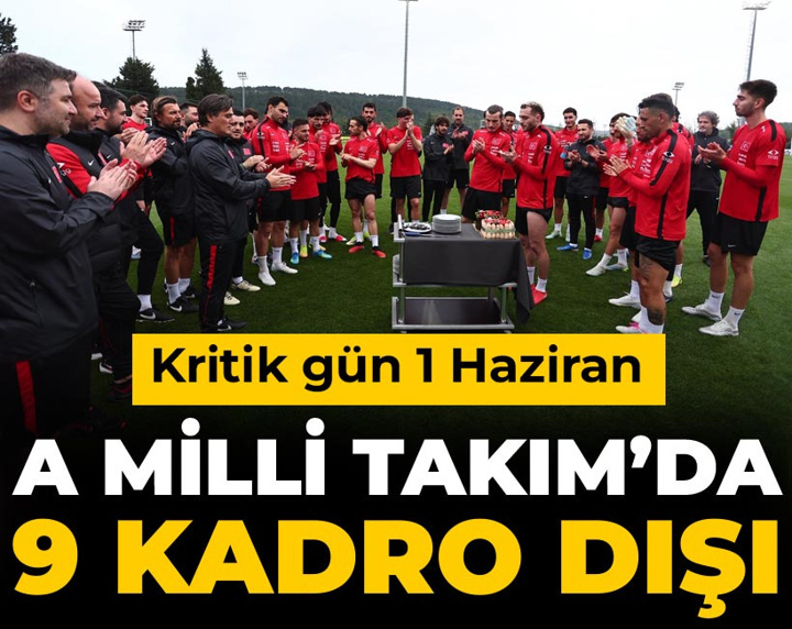 A Milli Takım'da 9 kadro dışı: Kritik gün 1 Haziran