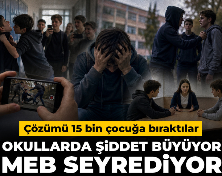 Okullarda şiddet büyüyor MEB seyrediyor! Çözümü 15 bin çocuğa bıraktılar