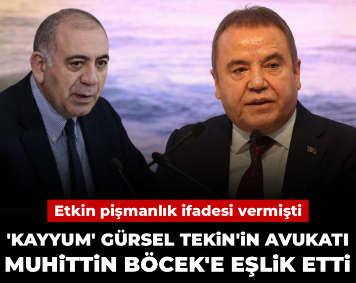 Etkin pişmanlık ifadesi vermişti: 'Kayyum' Gürsel Tekin'in avukatı Muhittin Böcek'e eşlik etti