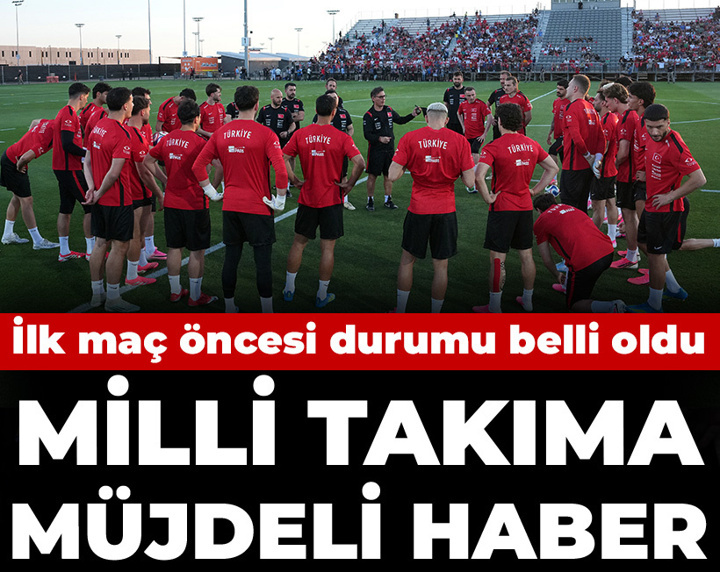 Milli takıma müjdeli haber: Avustralya maçı öncesi durumu belli oldu