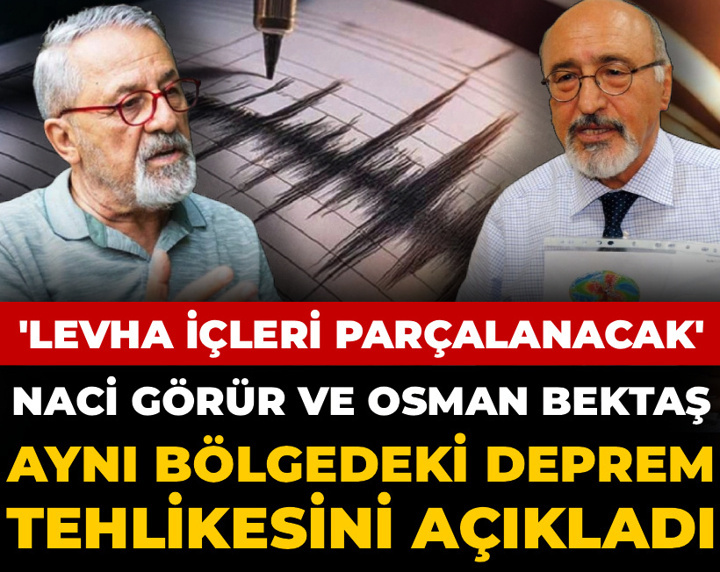 Naci Görür ve Osman Bektaş aynı bölgedeki deprem tehlikesini açıkladı: Levha içleri parçalanacak