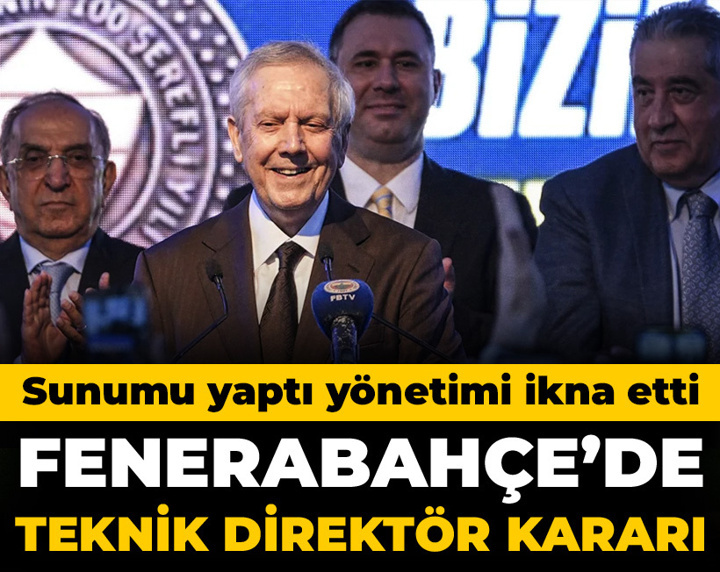 Fenerbahçe'de teknik direktör kararı: Sunumunu yaptı yönetimi ikna etti