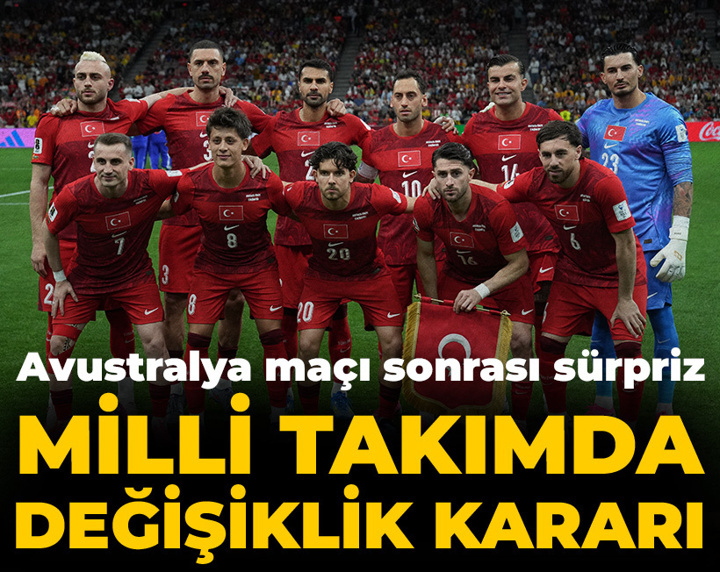 Milli takımda değişiklik kararı: Avustralya mağlubiyeti sonrası sürpriz