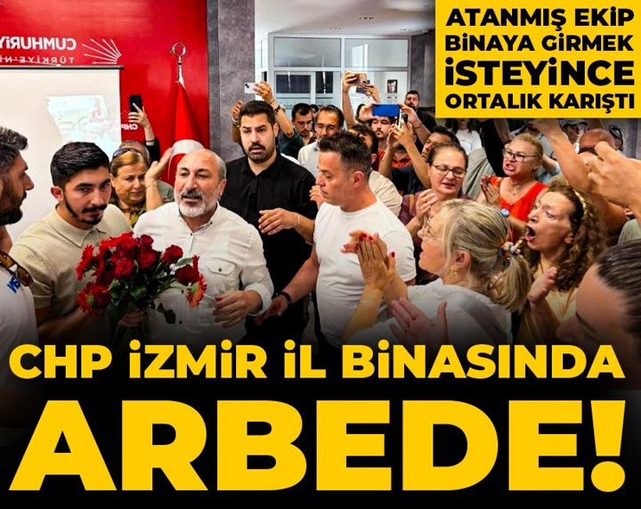 Son dakika | CHP İzmir il binasında arbede! Atanmış ekip binaya girmek isteyince ortalık karıştı