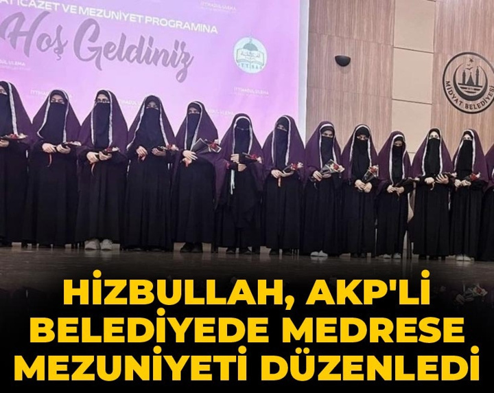 Hizbullah AKP'li belediyede medrese mezuniyeti düzenledi