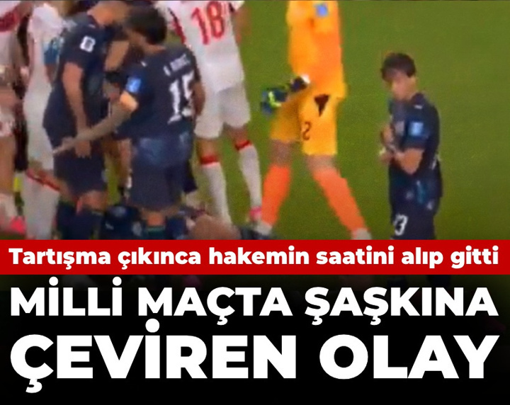 Paraguay maçında şaşkına çeviren olay: Kavga çıkınca hakemin saatini alıp gitti