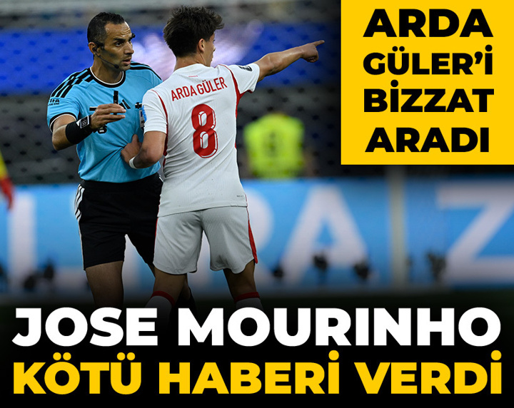Arda Güler'i maç biter bitmez aradı: Mourinho kötü haberi bizzat verdi