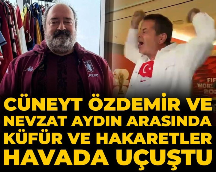 Cüneyt Özdemir ve Nevzat Aydın arasında küfür ve hakaretler havada uçuştu