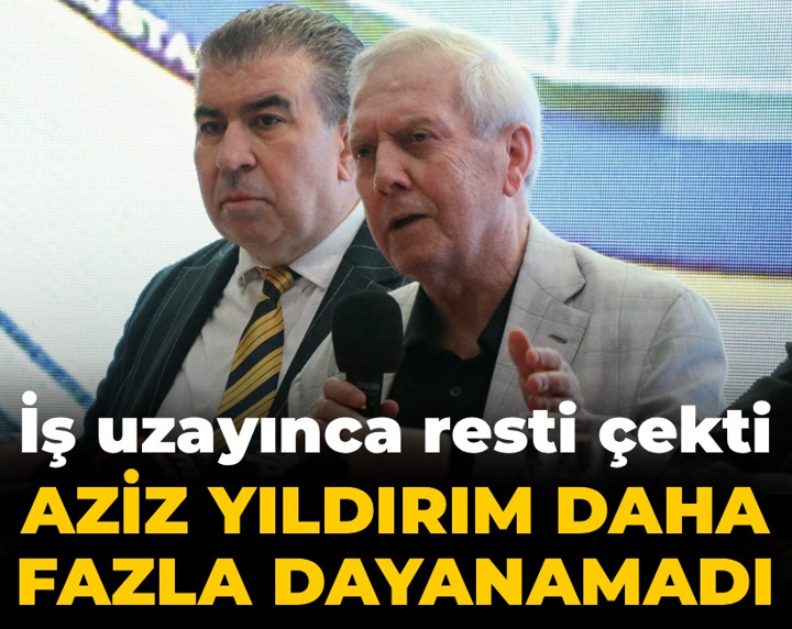 Aziz Yıldırım daha fazla dayanamadı: İş uzayınca resti çekti