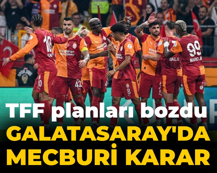 TFF'nin kararı Galatasaray'ın planlarını bozdu: Anlaşma için beklemeye geçtiler