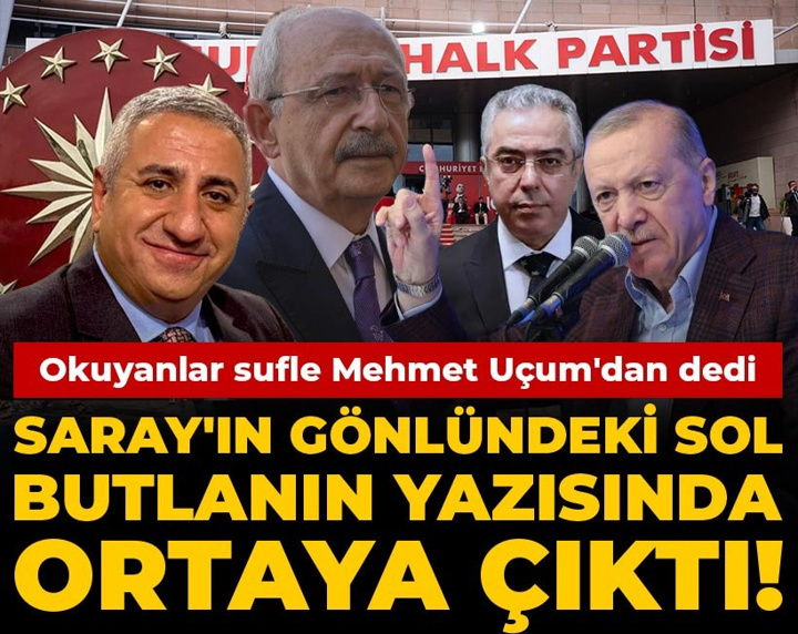 Saray'ın gönlündeki sol butlanın yazısında ortaya çıktı! Okuyanlar sufle Mehmet Uçum'dan dedi