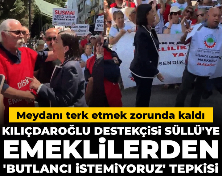 Kılıçdaroğlu destekçisi Süllü'ye emeklilerden 'butlancı istemiyoruz' tepkisi: Meydanı terk etti