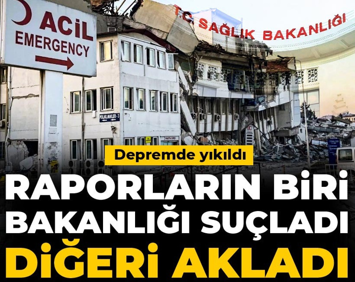 Depremde yıkıldı: Raporların biri bakanlığı suçladı diğeri akladı