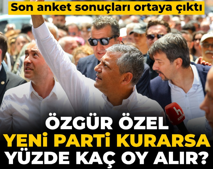 Son dakika | Özgür Özel yeni parti kurarsa yüzde kaç oy alır? Son anket sonuçları ortaya çıktı