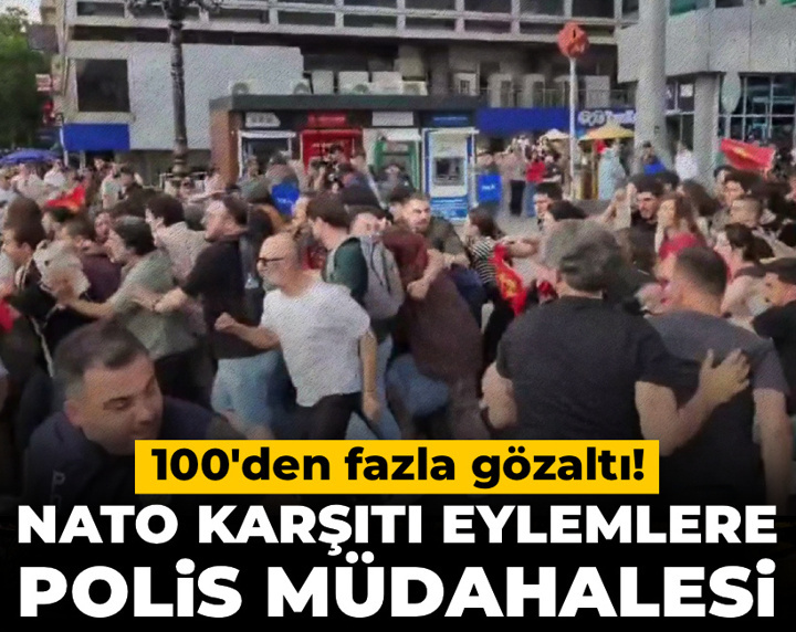 NATO karşıtı eylemlere polis müdahalesi: 100'den fazla gözaltı
