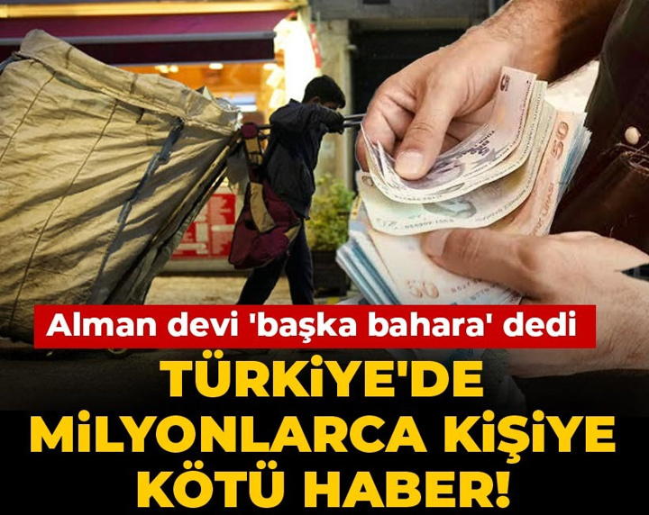 Türkiye'de milyonlarca kişiye kötü haber! Dev banka açıkladı