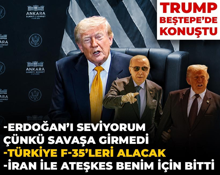 Trump: Türkiye F-35'leri alacak! İran ile anlaşma benim için bitti