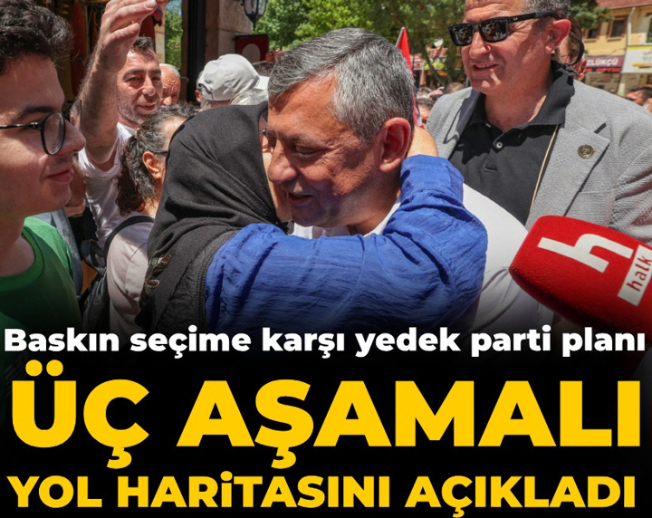 Özgür Özel üç aşamalı yol haritasını açıkladı: Baskın seçime karşı yedek parti planı