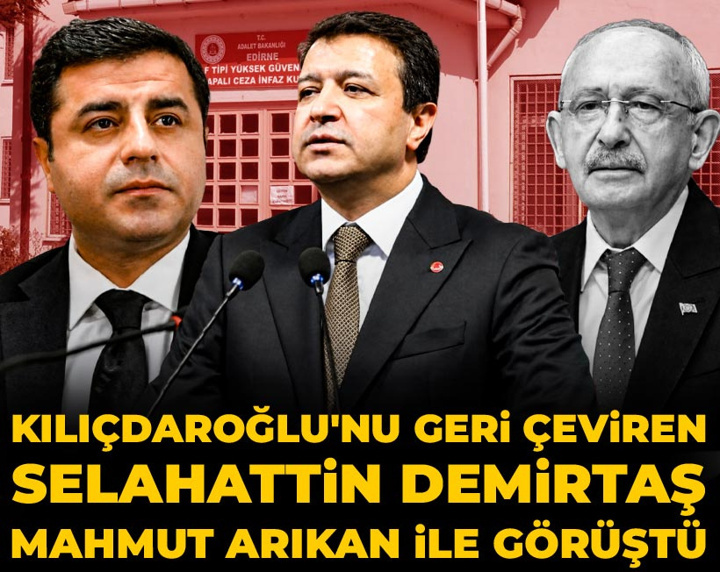 Kılıçdaroğlu'nu geri çeviren Selahattin Demirtaş Mahmut Arıkan ile görüştü