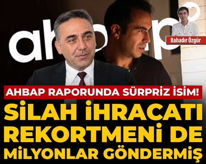 AHBAP raporunda sürpriz isim! Silah ihracatı rekortmeni de milyonlar göndermiş