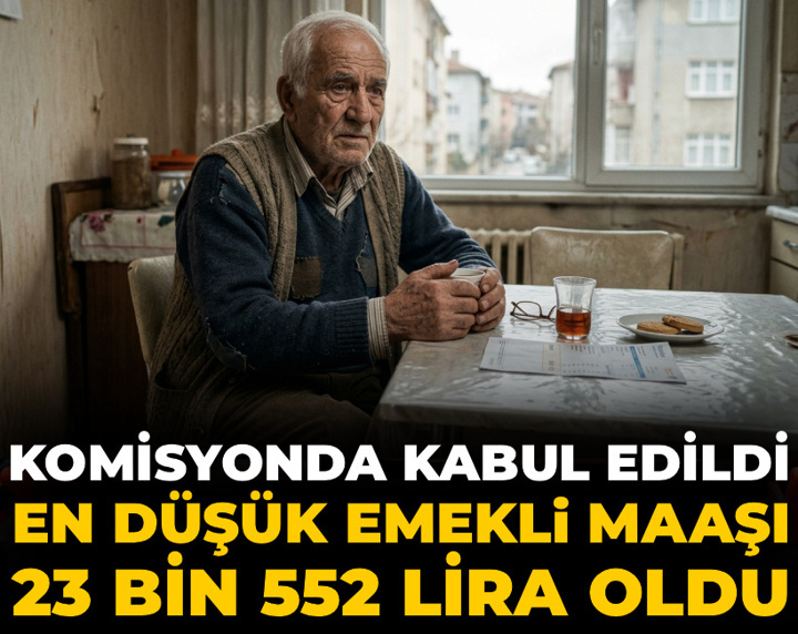 Son Dakika | TBMM'de kabul edildi: En düşük emekli maaşı 23 bin 552 TL oldu