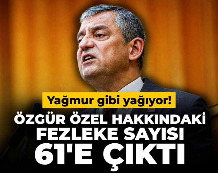 Son Dakika | Özgür Özel’e ait 3 dosya dahil 9 dokunulmazlık tezkeresi Meclis’te