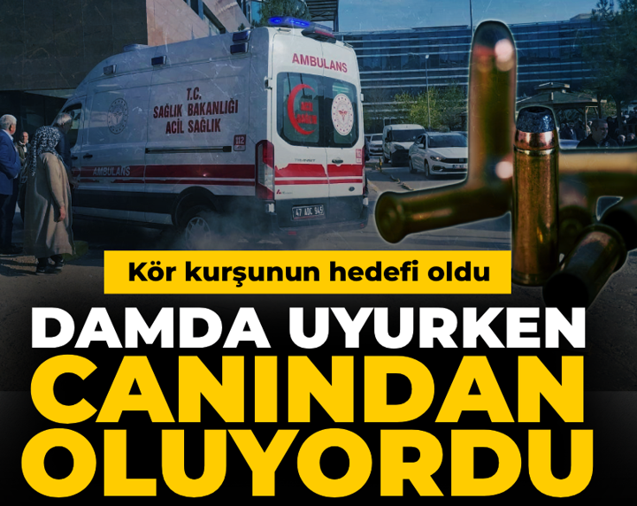 Damda uyurken canından oluyordu! Kör kurşunun hedefi oldu