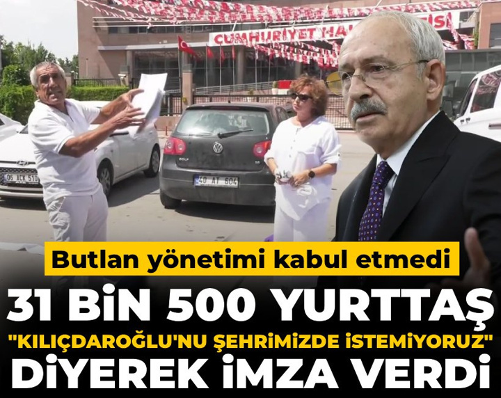 31 bin 500 yurttaş "Kılıçdaroğlu'nu Bodrum'da istemiyoruz" diyerek imza verdi: Butlan yönetimi kabul etmedi