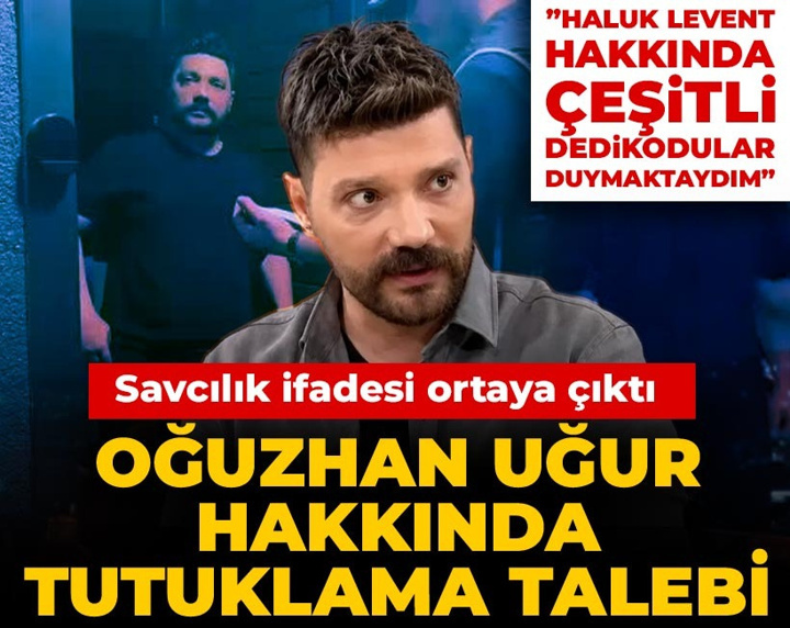 Son Dakika | İşte Oğuzhan Uğur'un savcılık ifadesi! "Ne dernek ne Haluk Levent ile ticari faaliyetim oldu"