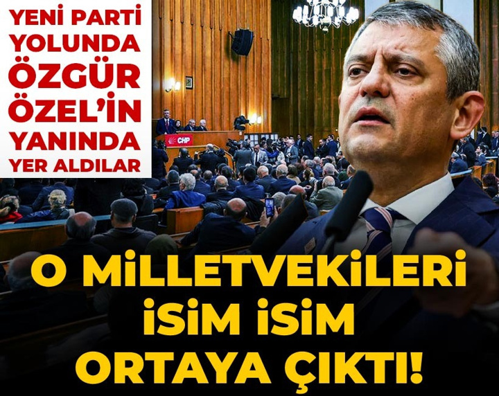 Son dakika | Yeni parti için yola çıkarken Özgür Özel'in yanında yer alan vekiller belli oldu