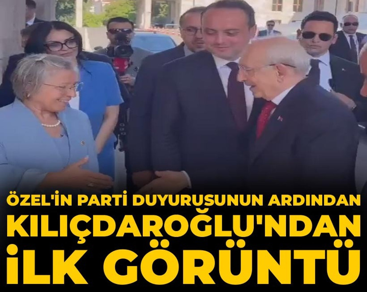 Özgür Özel'in parti duyurusunun ardından Kılıçdaroğlu'ndan ilk görüntü